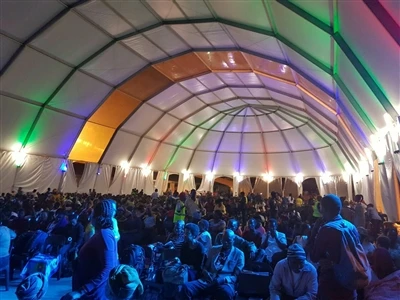 Овална куполна палатка 20x70m Събитие Палатка в Претория, Южна Африка